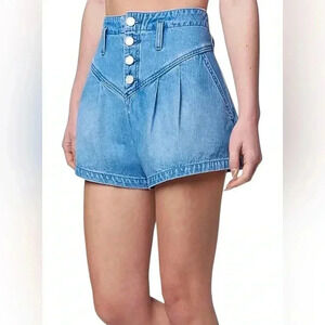 Blank NYC Pleated New NWT Denim Shorts Size 31